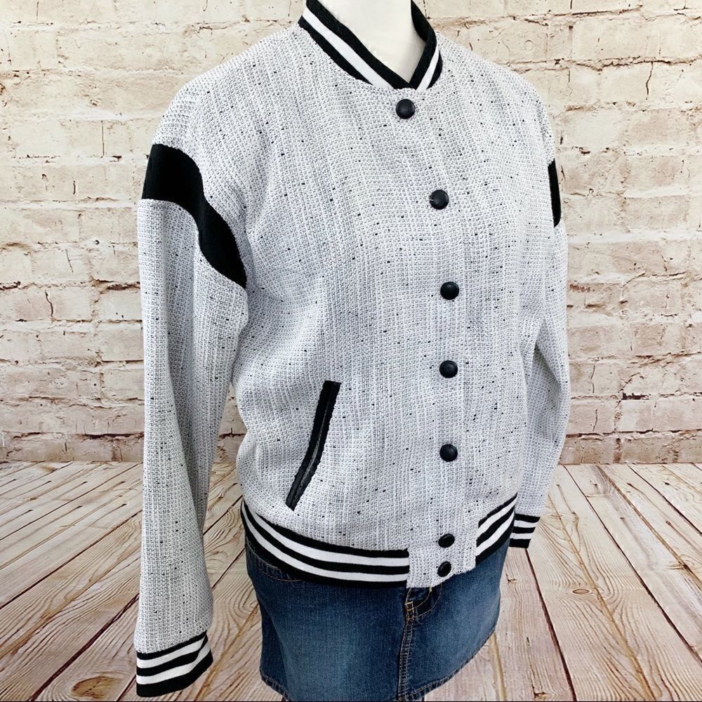 Forever 21 tweed varsity jacket